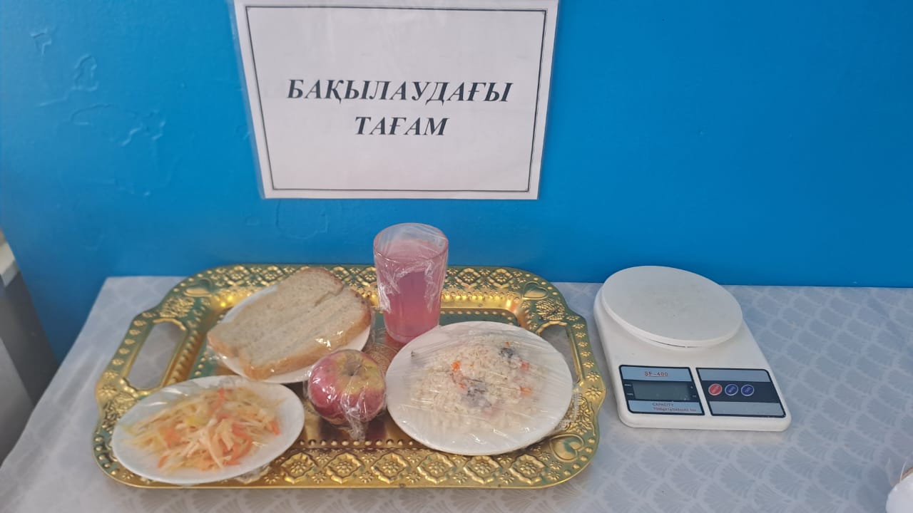 Тегін тамақтанатын оқушылардың бір күндік ас мәзірі