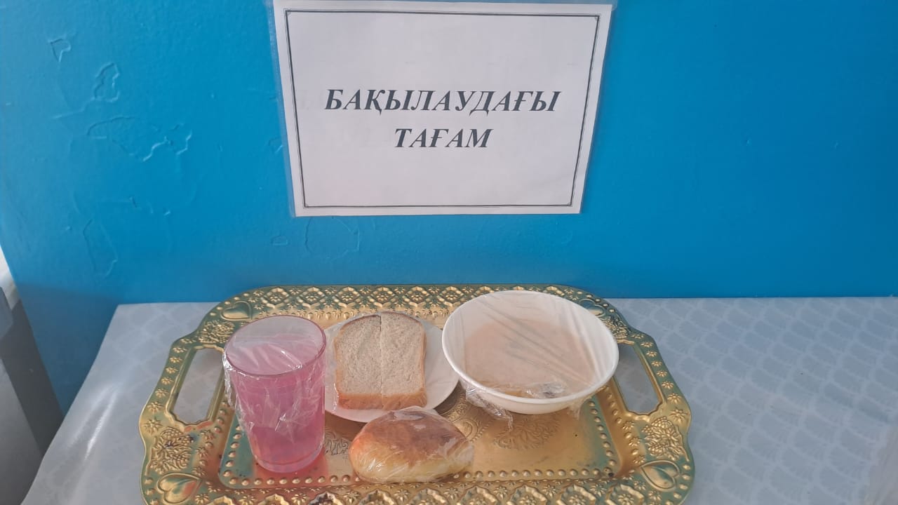 Тегін тамақтанатын оқушылардың бір күндік ас мәзірі