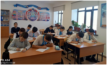 «Заң мен тәртіп» идеологемасын ілгерілету жөнінде 7-11 сынып оқушылары арасында өткізілген шығарма